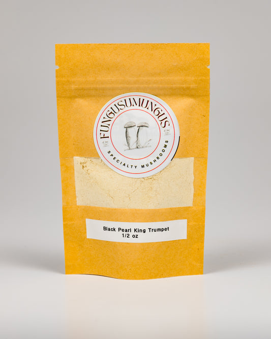 Black Pearl King Trumpet Mushroom Powder | Organic Umami Superfood