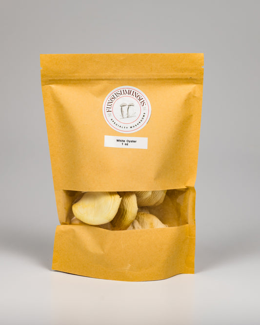 Dried White Oyster Mushrooms (Gourmet, Whole & Ready to Rehydrate)